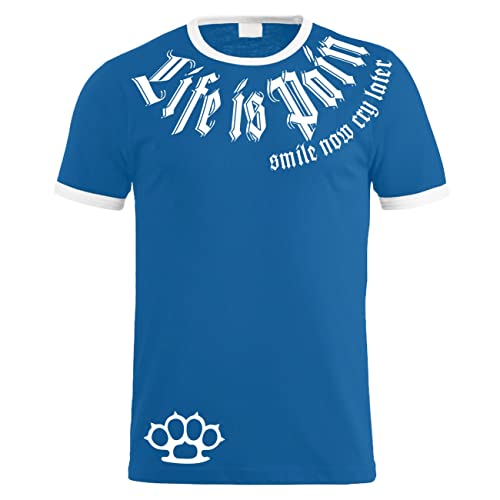 Life Is Pain Herren Tshirt Label Weisse Serie Limited Edition Grösse S bis 5XL von Life Is Pain