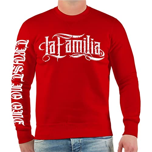 Life Is Pain Herren und Männer Pullover Sweatshirt La Familia Patch Größe S - 5XL von Life Is Pain