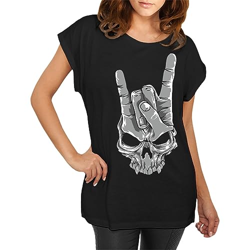 Life Is Pain Longshirt Damen weit geschnitten Es Eskaliert Eh Totenköpfe Größe XS - 5XL von Life Is Pain