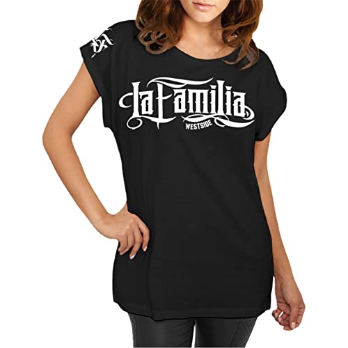 Life Is Pain Longshirt Damen weit geschnitten La Familia FCK No Justice No Peace Größe XS - 5XL von Life Is Pain