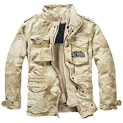 Männer Armee Winterjacke La Familia FCK LOGO Größe S - 7XL von Life Is Pain