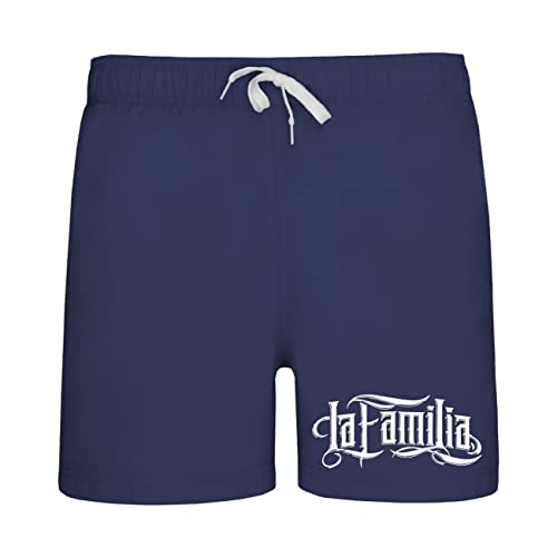 Life Is Pain Männer Badehose Short LA Familia Streetwear Tattoo Biker Gangsta Rap Hardcore von Life Is Pain