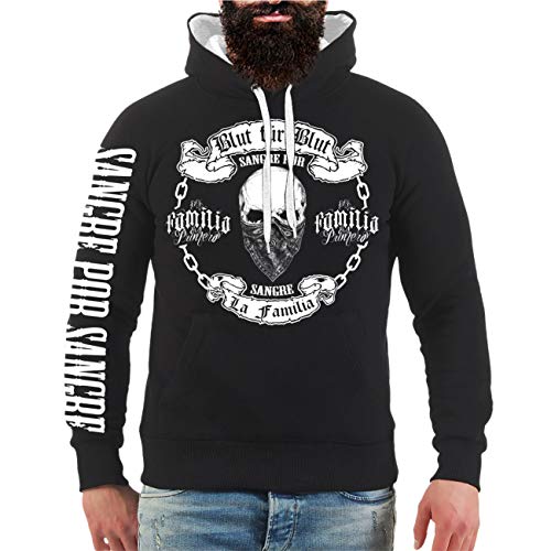 Life Is Pain Herren Kapuzenpullover La Familia Blut für Blut Hoodies Blood Gang Streetwear von Life Is Pain