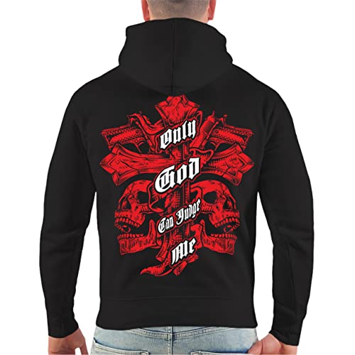 Life Is Pain Männer Kapuzenpullover La Familia FCK Judge me Größe S - 5XL von Life Is Pain