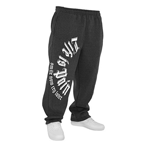 Life Is Pain Männer Sweatpant Jogginghose Trainingshose Smile Now cry Later Größe S - 10XL von Life Is Pain