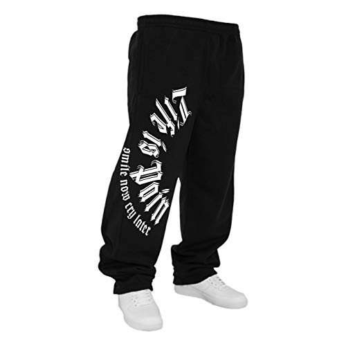 Life Is Pain Männer Sweatpant Jogginghose Trainingshose Smile Now cry Later Größe S - 10XL von Life Is Pain