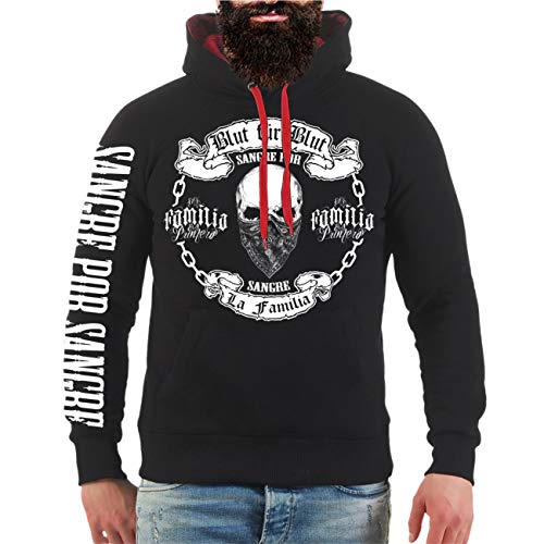 Life Is Pain Herren Kapuzenpullover La Familia Blut für Blut Hoodies Blood Gang Streetwear von Life Is Pain