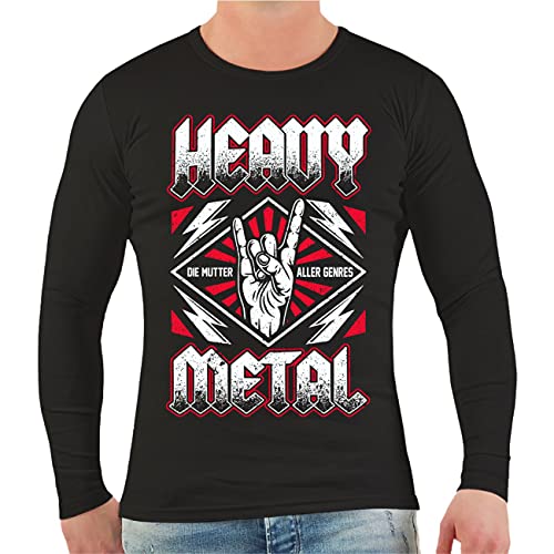 Life Is Pain Männer und Herren Longsleeve Heavy Metal Die Mutter Aller Genres Größe S - 3XL von Life Is Pain
