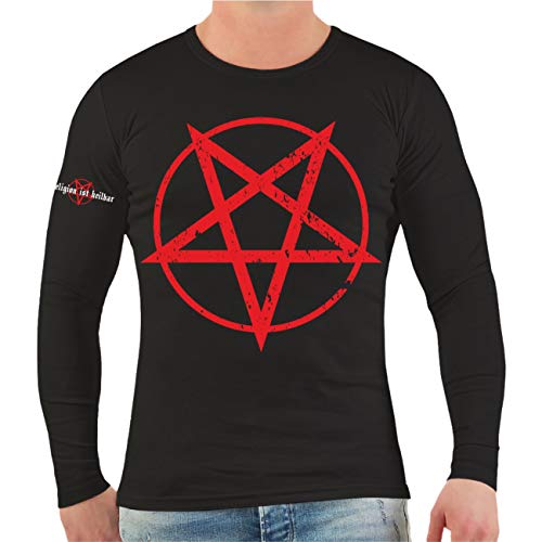 Life Is Pain Männer und Herren Longsleeve Pentagramm Größe S - 3XL von Life Is Pain