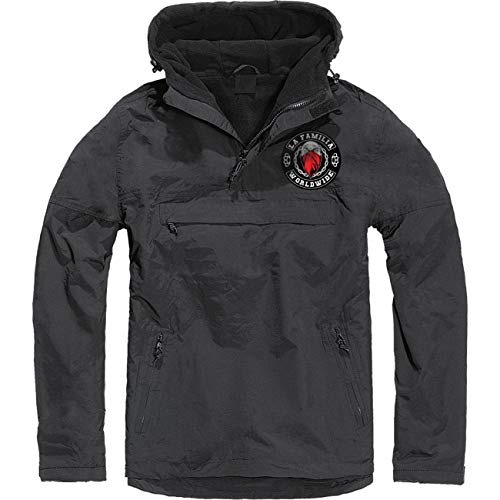 Life Is Pain Männer und Herren Schlupfjacke Windbreaker GEFÜTTERT La Familia FCK WORLDWIDE Größe S bis 5XL von Life Is Pain