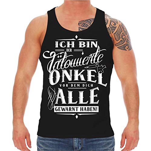 Life Is Pain Männer und Herren Trägershirt Ich Bin der Tätowierte Onkel Größe S - 8XL von Life Is Pain