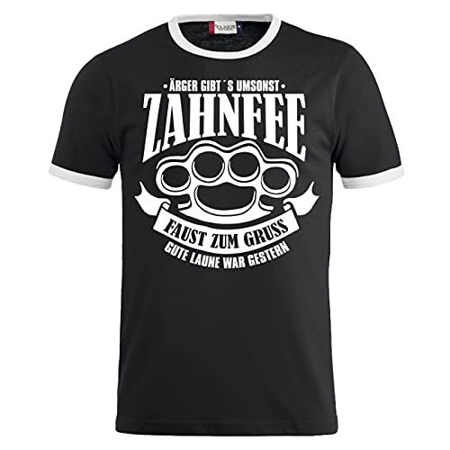 Herren T-Shirt Zahnfee Faust zum Gruss Schlagring Original Marke S bis 8XL von Life Is Pain