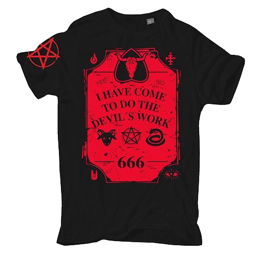 Life Is Pain Übergrößen Herren Tshirt 666 I Have Come to do The Devils Work Größe 3XL - 8XL Life Is Pain Übergrößen Herren Tshirt 666 I Have Come to do The Devils Work Größe 3XL - 8XL von Life Is Pain