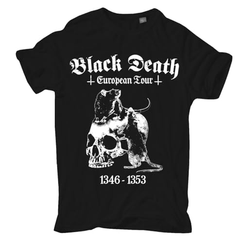 Life Is Pain Übergrößen Herren Tshirt Der Schwarze Tod DIE PEST Europa Tour Größe 3XL - 8XL von Life Is Pain