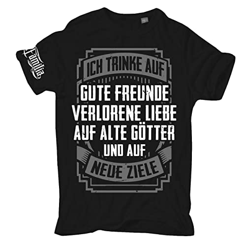 Life Is Pain Übergrößen Herren Tshirt La Familia FCK Auf Gute Freunde Größe 3XL - 8XL von Life Is Pain