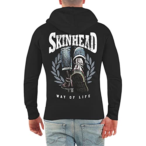 Männer Kapuzenjacke Skinhead Way of Life Boots (mit Rückendruck) von Life Is Pain