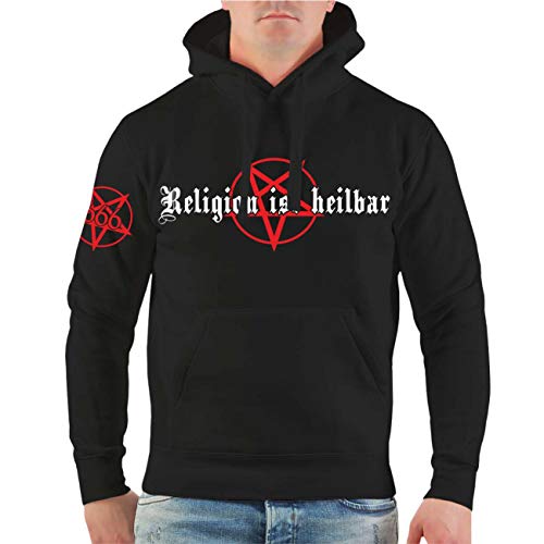 Life Is Pain Männer und Herren Kapuzenpullover Religion ist heilbar Größe S - 5XL von Life Is Pain