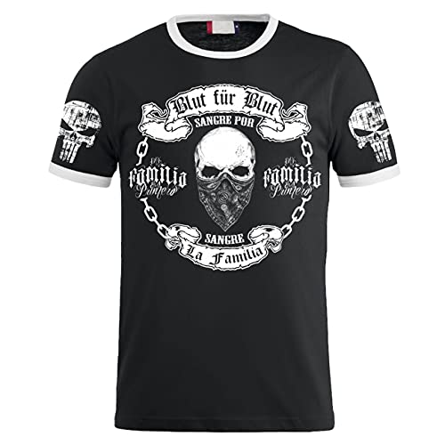 Herren T-Shirt La Familia FCK Blut für Blut Blood Streetwear Crime Rapper von Life Is Pain