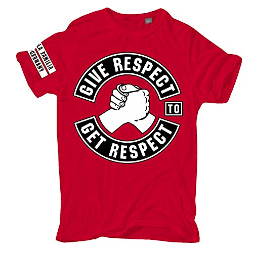 Männer und Herren T-Shirt La Familia FCK Give Respect to get Respect Größe S - 5XL von Life Is Pain