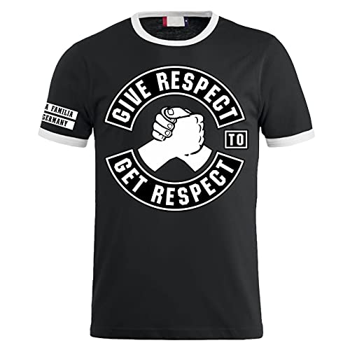 Männer und Herren T-Shirt La Familia FCK Give Respect to get Respect Größe S - 5XL von Life Is Pain