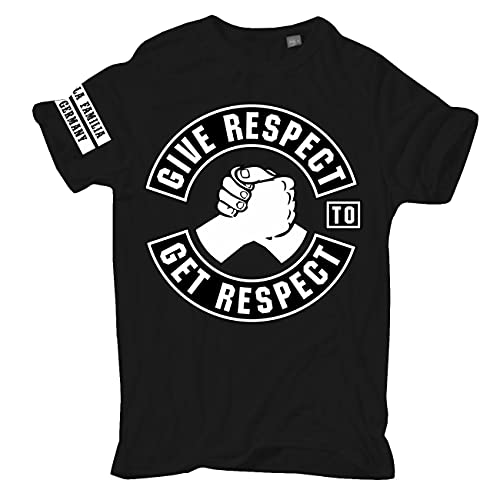 Männer und Herren T-Shirt La Familia FCK Give Respect to get Respect Größe S - 5XL von Life Is Pain