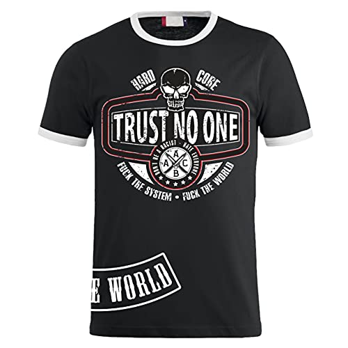 Life Is Pain Herren Tshirt Fuck The World Patch Trust no one Größe S - 5XL von Life Is Pain