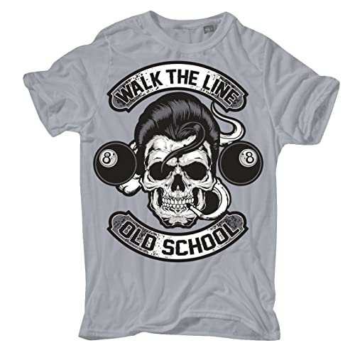 Übergrößen Herren Tshirt Rockn Roll Walk The Line Größe 3XL - 8XL von Life Is Pain