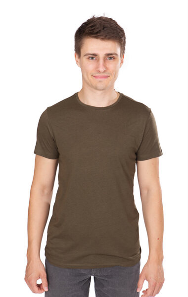 Life-Tree Ecovero Shirt für Herren "Basic" Fern Green/Mulberry von Life-Tree