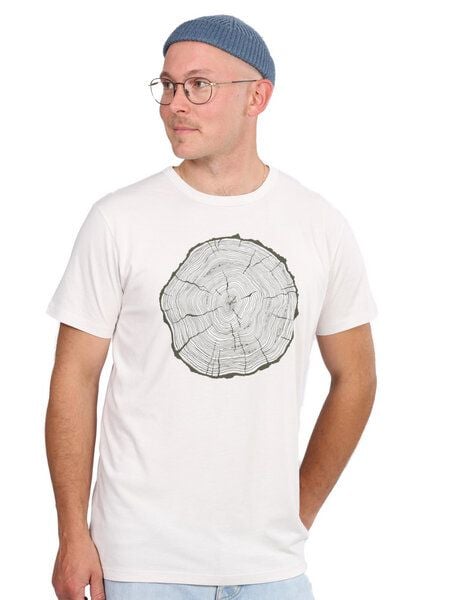 Life-Tree Fairwear Bambus Shirt Men Warm White BigSlice von Life-Tree