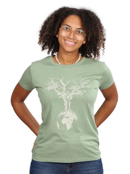 Life-Tree Fairwear Bambus Shirt Women Bamboo Green Weltenbaum von Life-Tree