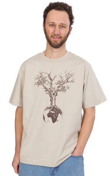 Life-Tree Organic Fairwear Heavy Shirt Men Desert Dust Weltenbaum von Life-Tree