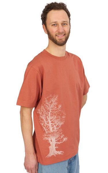 Life-Tree Organic Fairwear Heavy Shirt Men Herritage Brown Pine Tree von Life-Tree