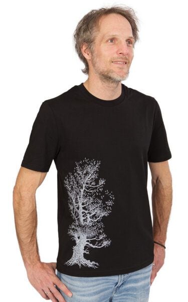 Life-Tree Organic Fairwear Shirt Men Black Pine Tree von Life-Tree