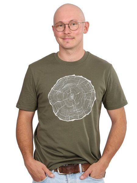 Life-Tree Organic Fairwear Shirt Men Khaki BigSlice von Life-Tree