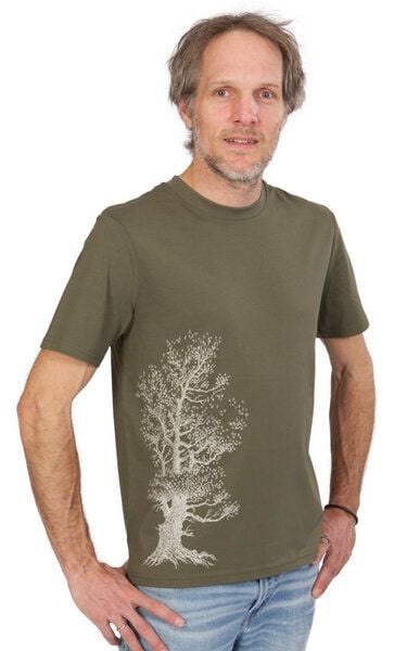 Life-Tree Organic Fairwear Shirt Men Khaki Pine Tree von Life-Tree