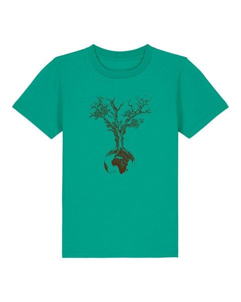 Life-Tree Shirt aus Biobaumwolle Fairwear für Kids "Weltenbaum" in verschiedenen Farben von Life-Tree