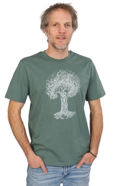 Life-Tree Shirt aus Biobaumwolle für Herren "Treehugger " in Green Bay von Life-Tree