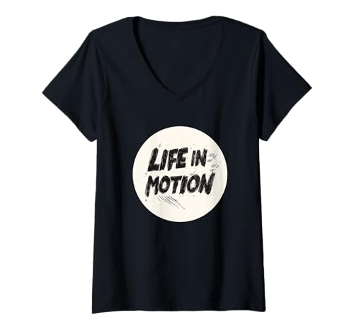Damen Feiere den Fortschritt mit dem Life in Motion-Outfit T-Shirt mit V-Ausschnitt Damen Feiere den Fortschritt mit dem Life in Motion-Outfit T-Shirt mit V-Ausschnitt von Life in Motion