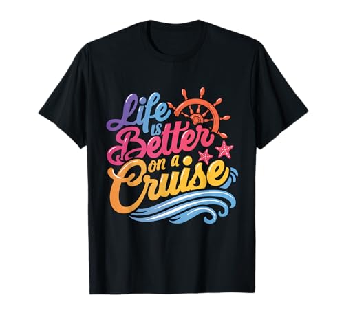 Kreuzfahrtliebhaber Das Leben ist besser auf einer Kreuzfahrt Männer Frauen Kinder T-Shirt Kreuzfahrtliebhaber Das Leben ist besser auf einer Kreuzfahrt Männer Frauen Kinder T-Shirt von Life is Better on a Cruise Men Women Kids