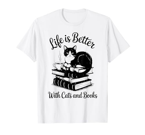 Life is Better with Cats & Books Funny Smoking Cat Mom Women T-Shirt Life is Better with Cats & Books Funny Smoking Cat Mom Women T-Shirt von Life is Better with Cats & Books Teen Girl Graphic