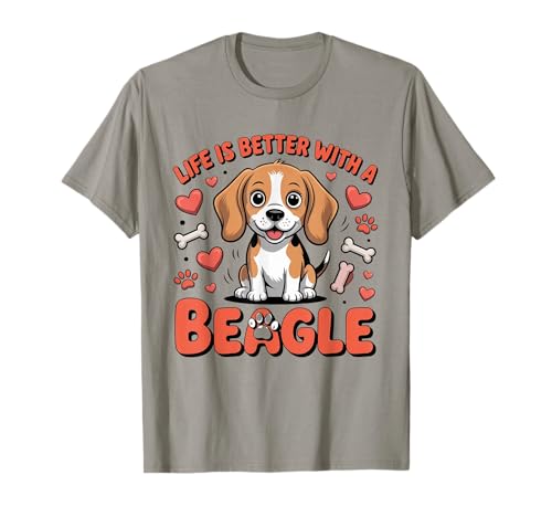 Das Leben ist Besser mit einem Beagle, niedlicher Hundeliebhaber für Herren und Damen T-Shirt Das Leben ist Besser mit einem Beagle, niedlicher Hundeliebhaber für Herren und Damen T-Shirt von Life is Better with a Beagle Dog Lovers Funny Tees