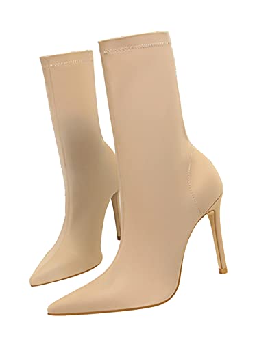 Life&Women Damen Stiefel Mode Plattform Stöckelschuh Schuhe Hohe Stiefel 19CM Absatzhöhe 10CM von Life&Women