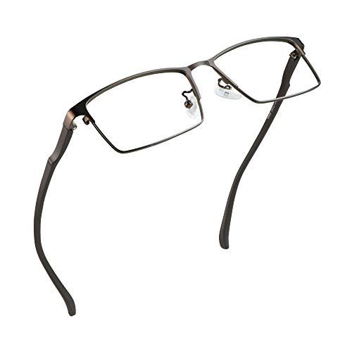 LifeArt Blaue Licht Blockieren Brille, Anti-Augen-Müdigkeit, Computer Lesebrillen, Gaming Brille, TV Brille für Frauen Männer, Anti UV, Anti Glare (Braun, Nein Vergrößerung) von LifeArt