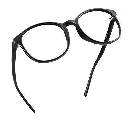 LifeArt Blue Light Blocking Brille, Anti Eyestrain, Computer Lesebrille, TV Brille für Frauen Männer(schwarz,0.50 Vergrößerung) von LifeArt