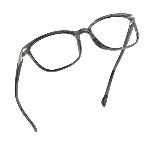 LifeArt Blaulicht-Schutzbrillen, Computer-Lesebrillen, Spielbrillen, TV-Brillen für Frauen, Männer, Blendschutz(Holz,2.00 Vergrößerung) von LifeArt