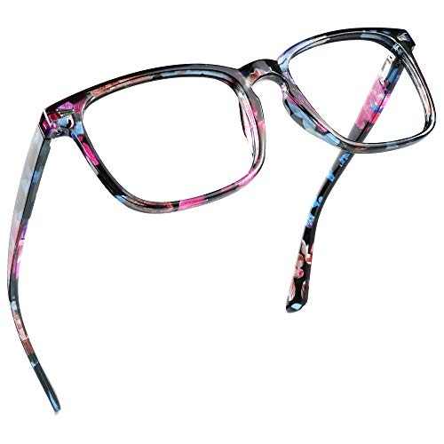LifeArt Blaulicht-Schutzbrillen, Computer-Lesebrillen, Spielbrillen, TV-Brillen für Frauen, Männer, Blendschutz (Blumen, 1,75-fache Vergrößerung) von LifeArt