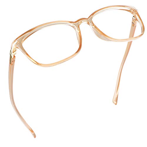 LifeArt Blaulicht-Schutzbrillen, Computer-Lesebrillen, Spielbrillen, TV-Brillen für Frauen, Männer, Blendschutz (Champagner, 1.25 Vergrößerung) von LifeArt