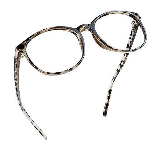 LifeArt Blue Light Blocking Brille, Anti Eyestrain, Computer Lesebrille, TV Brille für Frauen Männer(leopard,0.25 Vergrößerung) von LifeArt