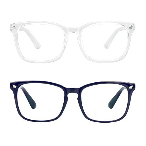 LifeArt Blaulichtblockierende Brille, Anti-Augenanstrengung, Computer-Lesebrille mit Federscharnier, Gaming-Brille, TV-Brille für Damen und Herren, Uptown_1navy&clear, +3.00 Magnification LifeArt Blaulichtblockierende Brille, Anti-Augenanstrengung, Computer-Lesebrille mit Federscharnier, Gaming-Brille, TV-Brille für Damen und Herren, Uptown_1navy&clear, +3.00 Magnification von LifeArt
