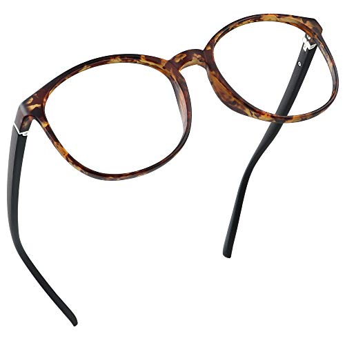 LifeArt Blue Light Blocking Brille, Anti Eyestrain, Computer Lesebrille, TV Brille für Frauen Männer(Schildkröte,0.75 Vergrößerung) von LifeArt